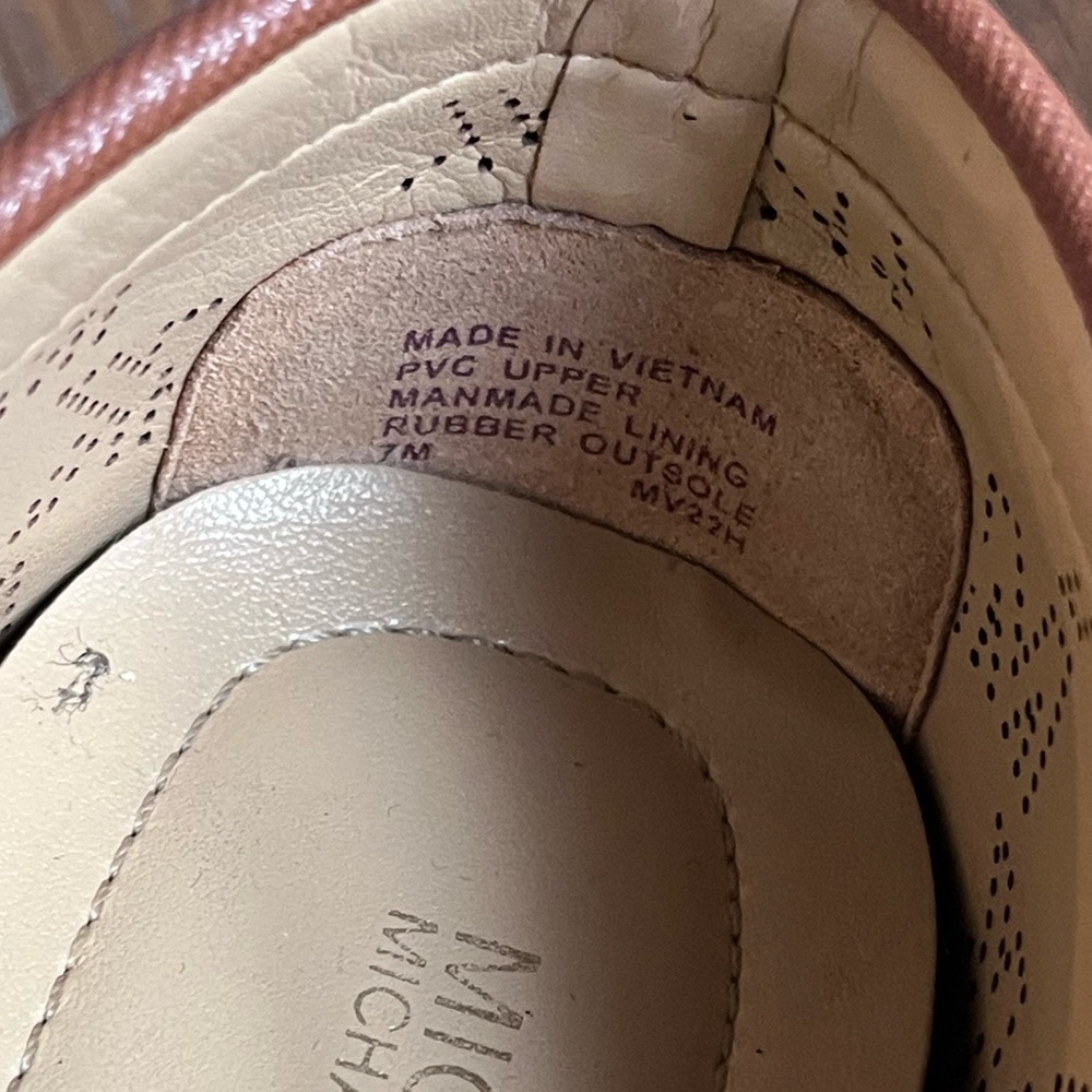 Michael Kors flats women’s Size 7 brown logo - Picture 4 of 8